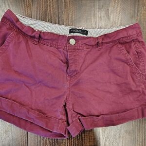 Aeropostale Women's Burgundy Shorts
